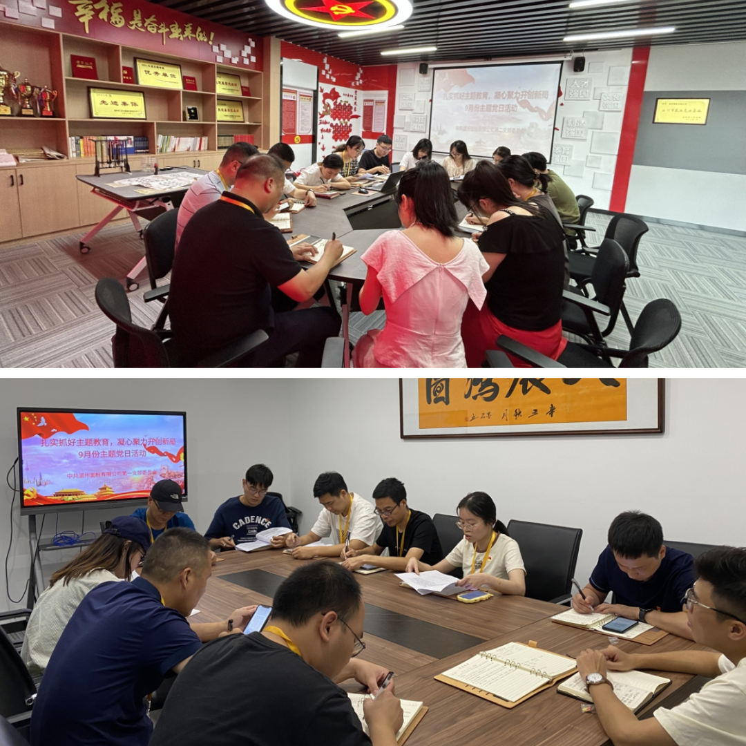 扎實(shí)抓好主題教育，凝心聚力開創(chuàng)新局丨面粉公司開展9月份主題黨日活動(dòng)